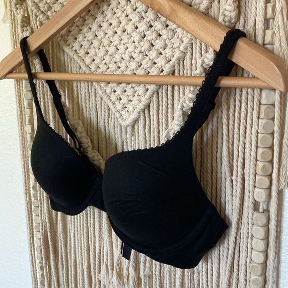 Victoria's Secret Black Bra with Molded Cups and Adjustable Straps - Picture 2 of 5